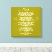 詩考えだ感動的。 キャンバスプリント (インサイチュ (ウッドフロア))
