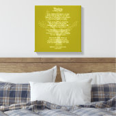 詩考えだ感動的。 キャンバスプリント (インサイチュ (寝室))