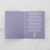 詩虹の橋のための馬悔やみや弔慰 カード (内部)