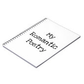 詩集のノート ノートブック (左側)