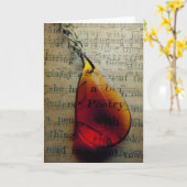 詩 カード (黄色い花)