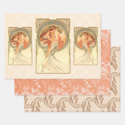 詩，ギフトアイディア ラッピングペーパーシート (セット)