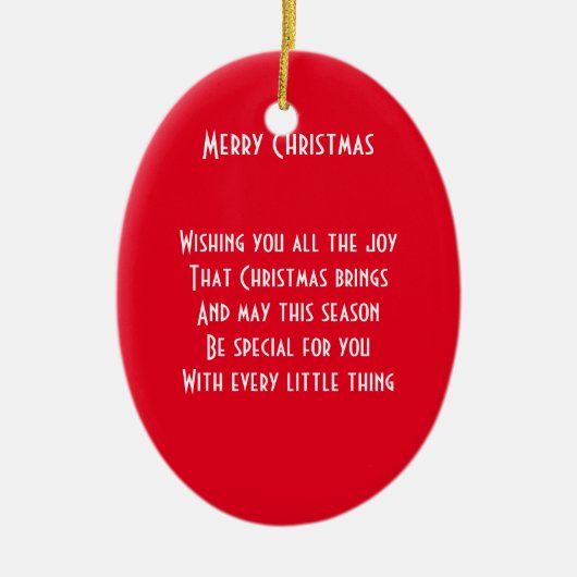 詩 セラミックオーナメント (正面)