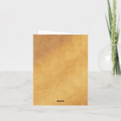 詩,ハッピーバースデー カード (裏面)