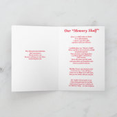 詩:ペットと折り畳みカードの特別な思い出 カード (内部)