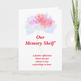 詩：ペットと折り畳みカードの特別な思い出 カード