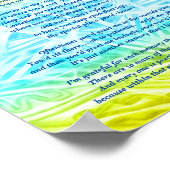 詩：ペットの思い出、ポスター（マット） ポスター (角)