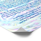 詩：ペットの思い出、ポスター（マット） ポスター (角)