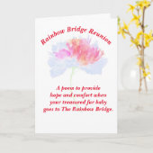 詩:ペットの損失のための心地よい; FL,折り畳まれたカード カード (黄色い花)