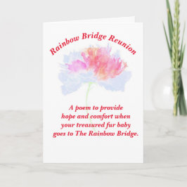 詩：ペットの損失のための心地よい; FL，折り畳まれたカード カード