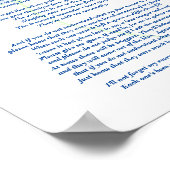 詩：ペットの特別な思い出、フロリダ州ポスター（マット） ポスター (角)