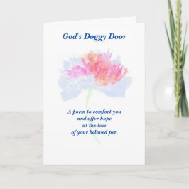 詩：ペットの特別な思い出FL，折り畳み カード