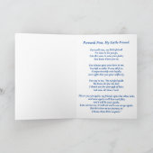 詩:ペットロス悔やみや弔慰、POBY、折り返し挨拶 カード (内部)