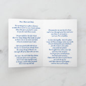 詩：ペットロス悔やみや弔慰FLST折り畳み カード (内部)