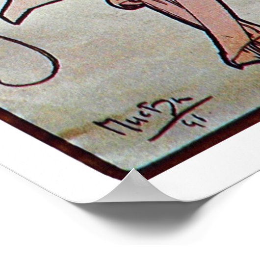 詩，ミュシャ ポスター (角)