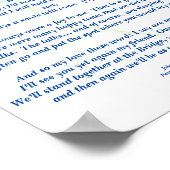 詩:亡くなったペットに捧げるFLポスターマット ポスター (角)