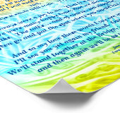 詩:亡くなったペットへのトリビュートPBPYポスターマット ポスター (角)