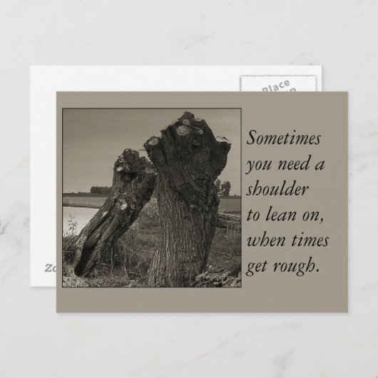 詩 – 友情 ポストカード (正面/裏面)