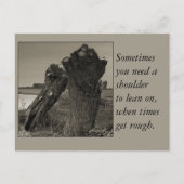 詩 – 友情 ポストカード (正面)