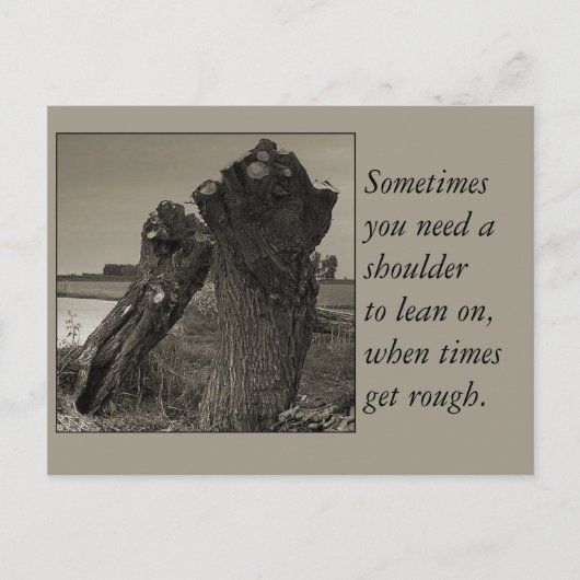 詩 – 友情 ポストカード (正面)