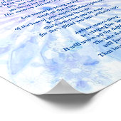 詩:女性ペットロス悔やみや弔慰PBポスターマット ポスター (角)