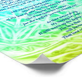 詩:女性ペットロス悔やみや弔慰YGBポスターマット ポスター (角)