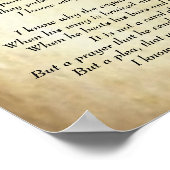 詩，悔やみや弔慰by Paul Laureence Dunbar Poster ポスター (角)