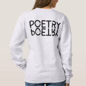 詩,文字,フォント,タイポグラフィ,ヴィンテージ スウェットシャツ (裏面)