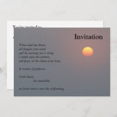 詩-旭日 招待状 (正面/裏面)