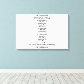 詩，母，愛，子，無条件，家族 キャンバスプリント (インサイチュ (ウッドフロア))