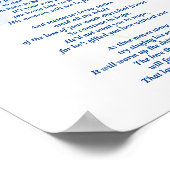 詩：男性ペットロス悔やみや弔慰FLポスターマット ポスター (角)