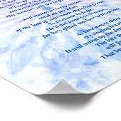 詩：男性ペットロス悔やみや弔慰PBポスターマット ポスター (角)