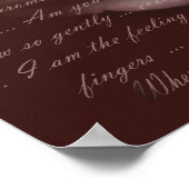 詩「私の名前は愛」フローラプリント ポスター (角)