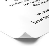 詩 – "聞" ポスター (角)