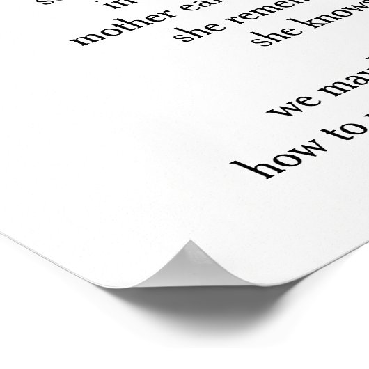 詩 – "聞" ポスター (角)