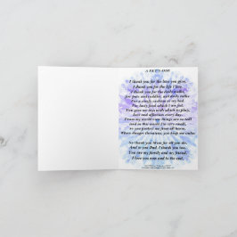 詩：飼い主へのペットの貢ぎ物が折りたたまれる カード