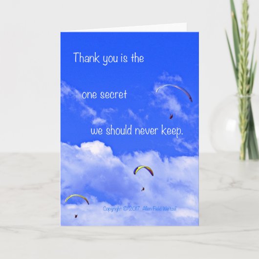 詩#2日傘：秘密なし カード (正面)