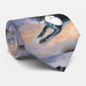 詮策好きなクマネズミテリアの組合せ犬のポートレート ネクタイ (ロール)