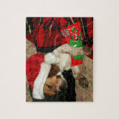 詮策好きな待っているサンタのクリスマスのパズル ジグソーパズル (縦)