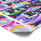 詮索好きな目のアートプリント ポスター (角)