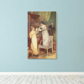 詮索眼、1901年（白で強調された状態） キャンバスプリント (インサイチュ (ウッドフロア))