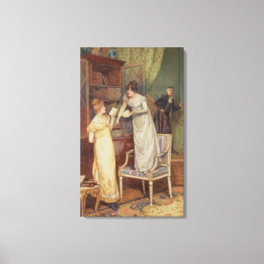 詮索眼、1901年（白で強調された状態） キャンバスプリント (正面)