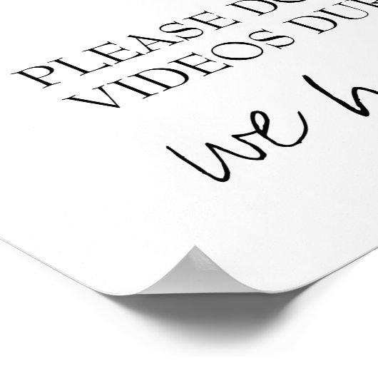 詰おもしろいめ外し式結婚のサイン ポスター (角)