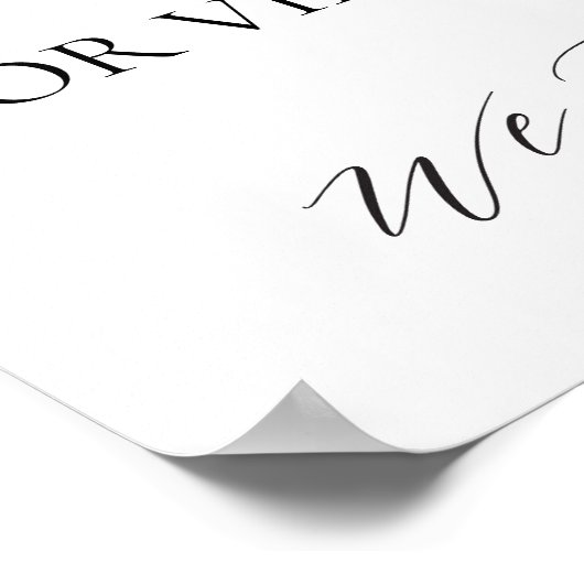 詰おもしろいめ外し式結婚のサイン ポスター (角)