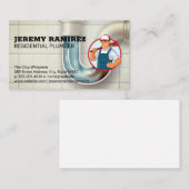 詰まったシンク配管 | プラム 名刺 (正面/裏面)