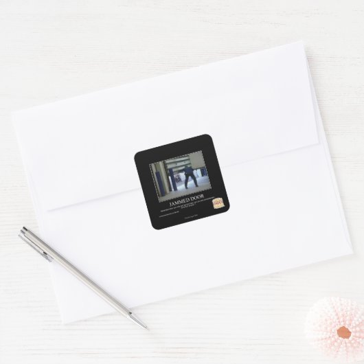 詰まったドア スクエアシール (封筒)