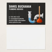 詰まったパイプ |プランジャー |配管 (正面&裏面)