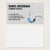 詰まったパイプ |レンガ色彩の鮮やかの壁 (正面&裏面)