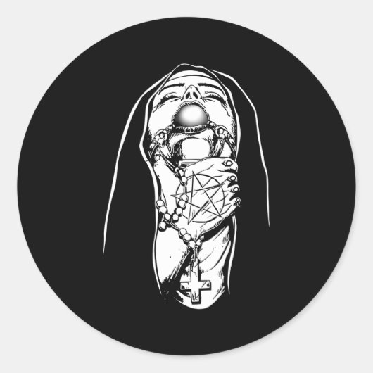 詰まった修道女 ラウンドシール (正面)