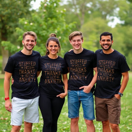 詰まった感謝してい感謝祭 Tシャツ